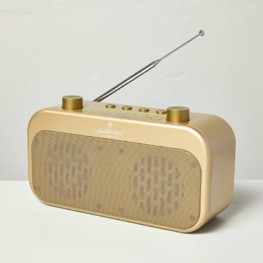 Hearth & Hand Portable Bluetooth Radio Brass Brand New 🆕